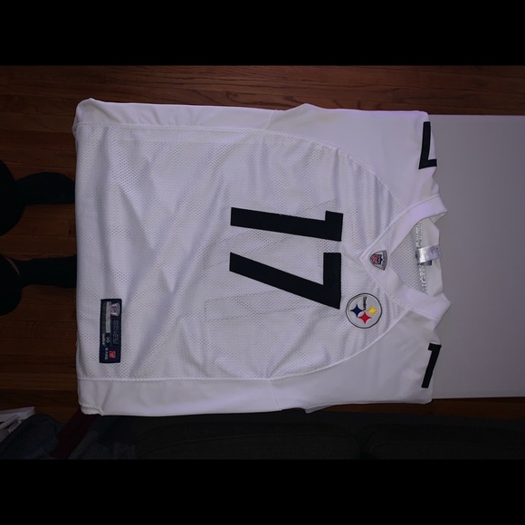 White Steelers #17 Mike Wallace Jersey - Picture 1 of 3